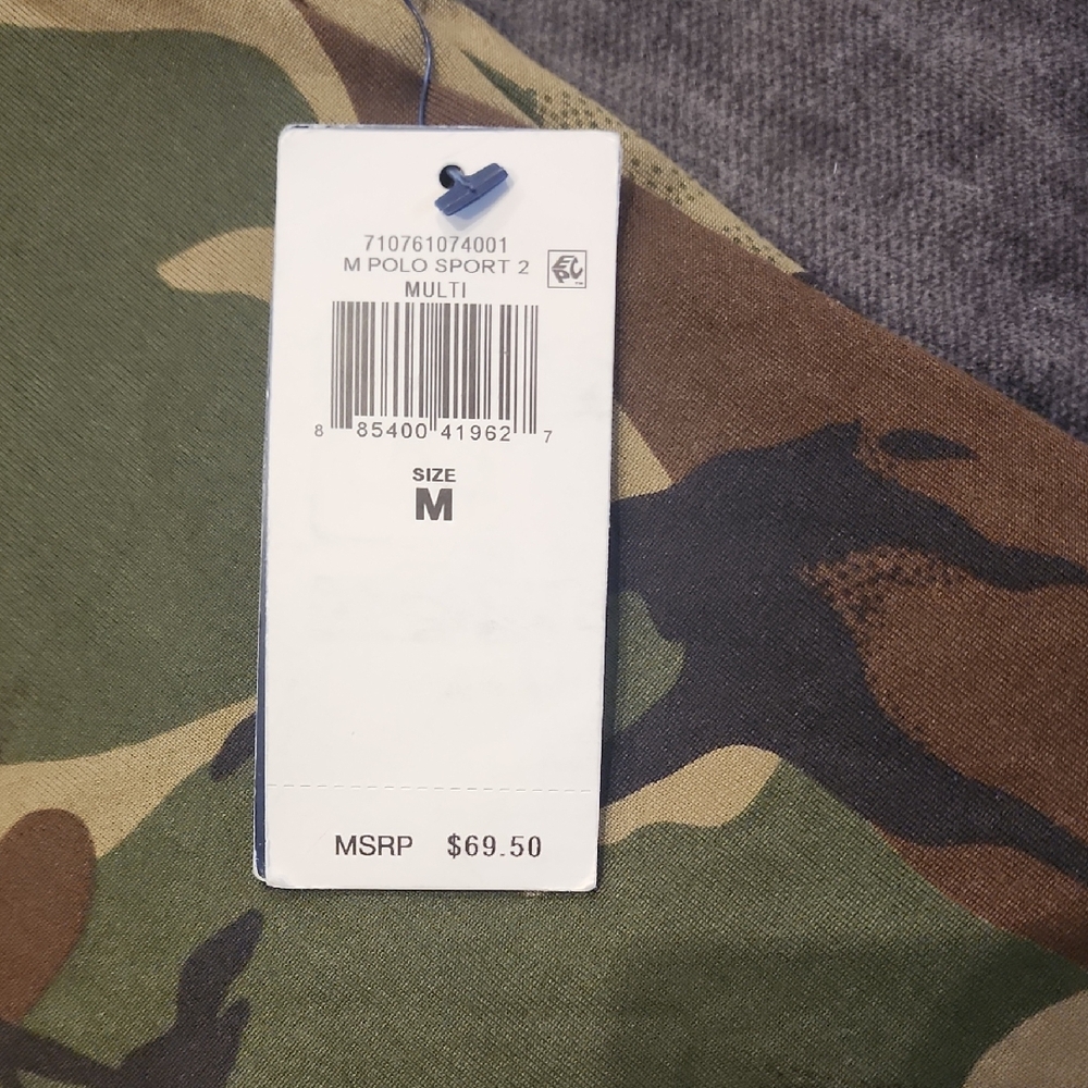 Polo by Ralph Lauren Men's Green Camouflage Shirt